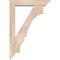 Ekena Millwork Balboa Traditional Smooth Bracket w/ Offset Brace, Douglas Fir, 5 1/2"W x 26"D x 38"H BKT0604X26X38BOA01SDF - alternate 3